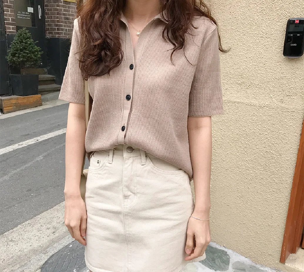 Knit Cardigan Jacket Women 2020 Spring New Student Loose Wild T-shirt Short Sleeve Top
Knit Cardigan Jacket Women 2020 Spring New Student Loose Wild T-shirt Short Sleeve Top