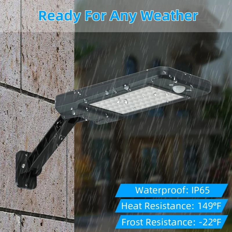 Night 60 LED Waterproof Outdoor Security 4400mAh Solar Light IP65 Solar Garden Lamp Wireless Wall Solar Lamp With Motion Sensor
Night 60 LED Waterproof Outdoor Security 4400mAh Solar Light IP65 Solar Garden Lamp Wireless Wall Solar Lamp With Motion Sensor