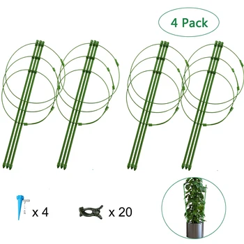 Plant Tomato Support Cages Portable Garden Plant Support Cages with Self Watering Spikes and Clips
Plant Tomato Support Cages Portable Garden Plant Support Cages with Self Watering Spikes and Clips