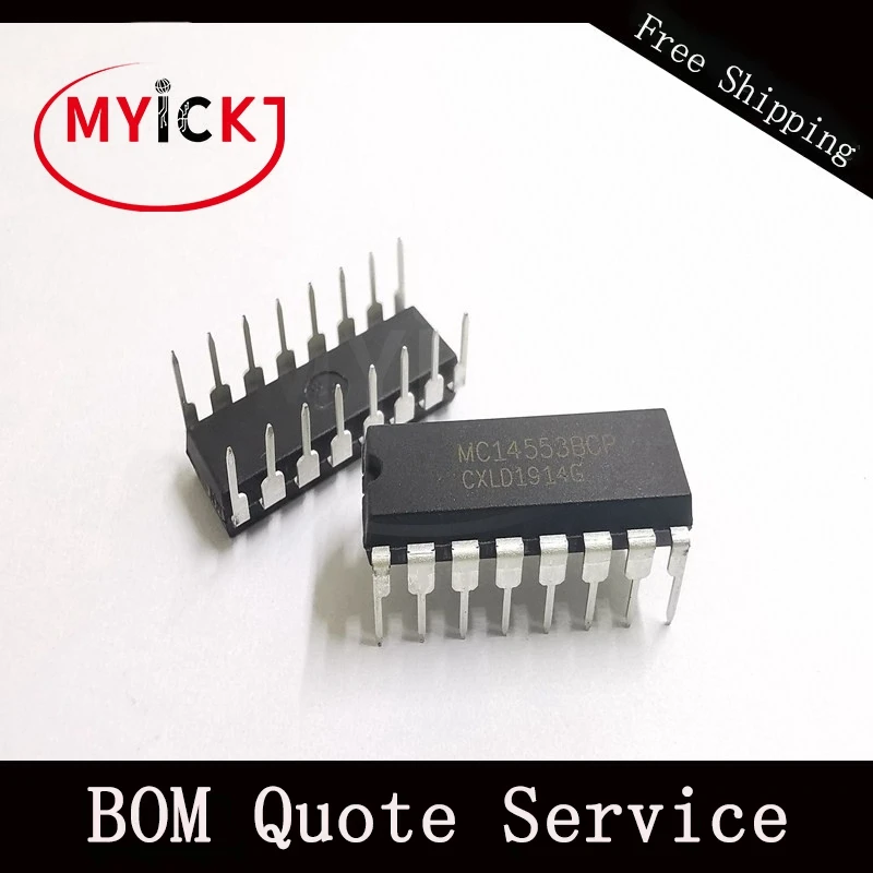 Фото 5pcs MC14553BCP COUNTER BCD 3DIGIT CMOS DIP16 IC CHIP  Лампы и | Светодиодные чипы (33055451204)
