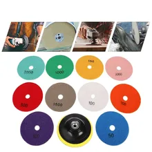 10pcs Wet Dry Diamond Polishing Pad 3'' Set 50 100 150 300 500 800 1000 1500 2000 3000 Grit For Marble Concrete Granite Limeston
10pcs Wet Dry Diamond Polishing Pad 3'' Set 50 100 150 300 500 800 1000 1500 2000 3000 Grit For Marble Concrete Granite Limeston