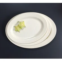 

A5 Melamine Dinnerware Dinner Plate Fast Food Restaurant Oval Dish Cafeteria Victualing House Tableware Household Sashimi Plate