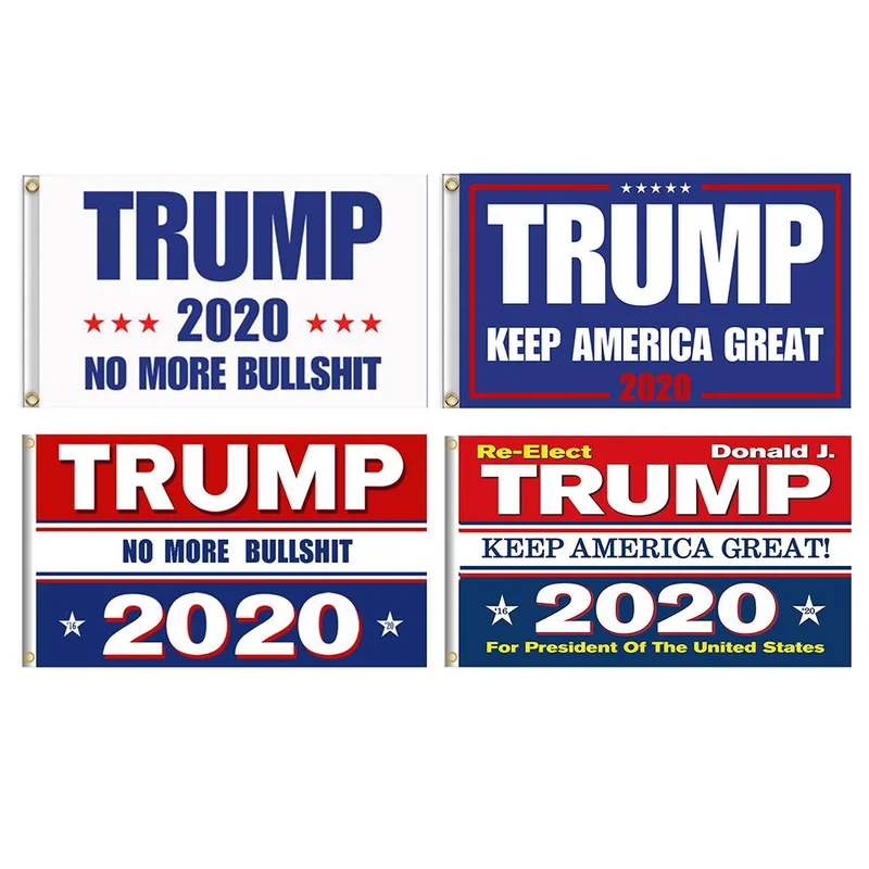 

90*150cm Trump 2020 Flag Double Sided Printed Donald Trump Flag Keep America Great Donald for President USA