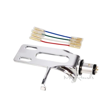 1Pcs High Quality Universal Silver Turntable Headshell LP Phono Replacements 4 Pin with 4 Lead Wires for Most Turntables
1Pcs High Quality Universal Silver Turntable Headshell LP Phono Replacements 4 Pin with 4 Lead Wires for Most Turntables