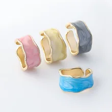 Vintage Geometric Wave Enamel Glaze Rings Female Gold Dripping Oil Rings Elegant Cuff Ring Opening Adjustment Ring Jewelry
Vintage Geometric Wave Enamel Glaze Rings Female Gold Dripping Oil Rings Elegant Cuff Ring Opening Adjustment Ring Jewelry