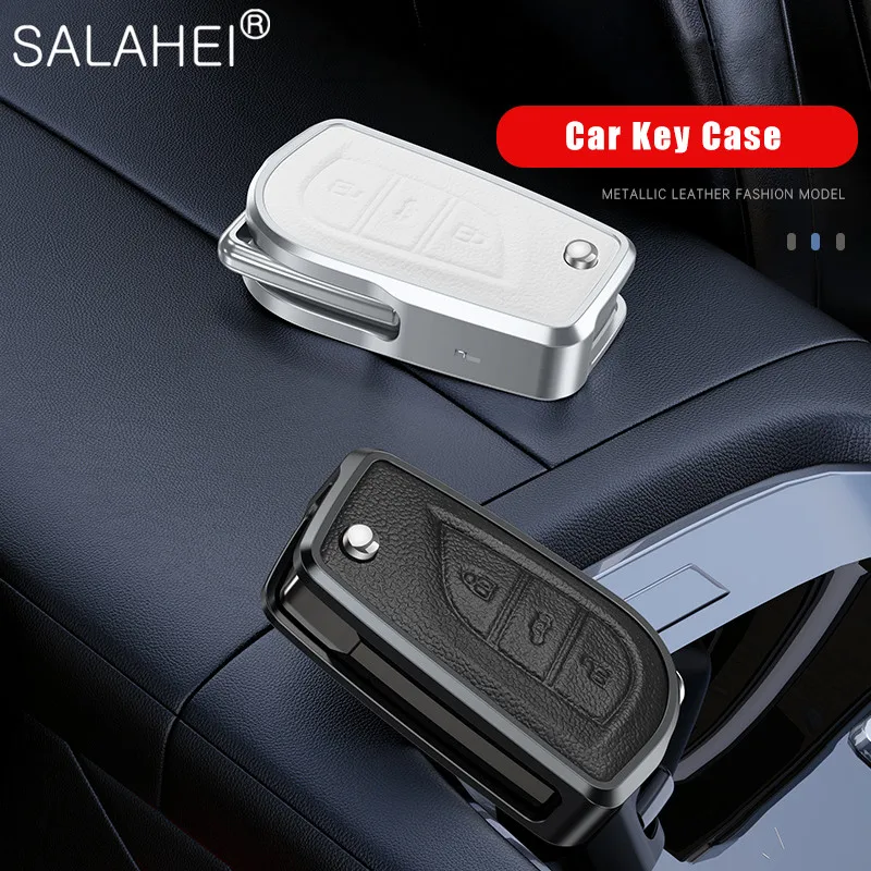 Aluminum Alloy+Leather Car Key Fold Case Protection Fob For Toyota Auris Corolla Avensis Verso Yaris Aygo Scion TC IM Camry RAV4
Aluminum Alloy+Leather Car Key Fold Case Protection Fob For Toyota Auris Corolla Avensis Verso Yaris Aygo Scion TC IM Camry RAV4