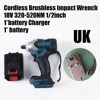 Cordless Electric Wrench Impact Rechargeable Battery Tighten Nuts LED Working Lights Indoor Outdoor Use Power Tools
Cordless Electric Wrench Impact Rechargeable Battery Tighten Nuts LED Working Lights Indoor Outdoor Use Power Tools
