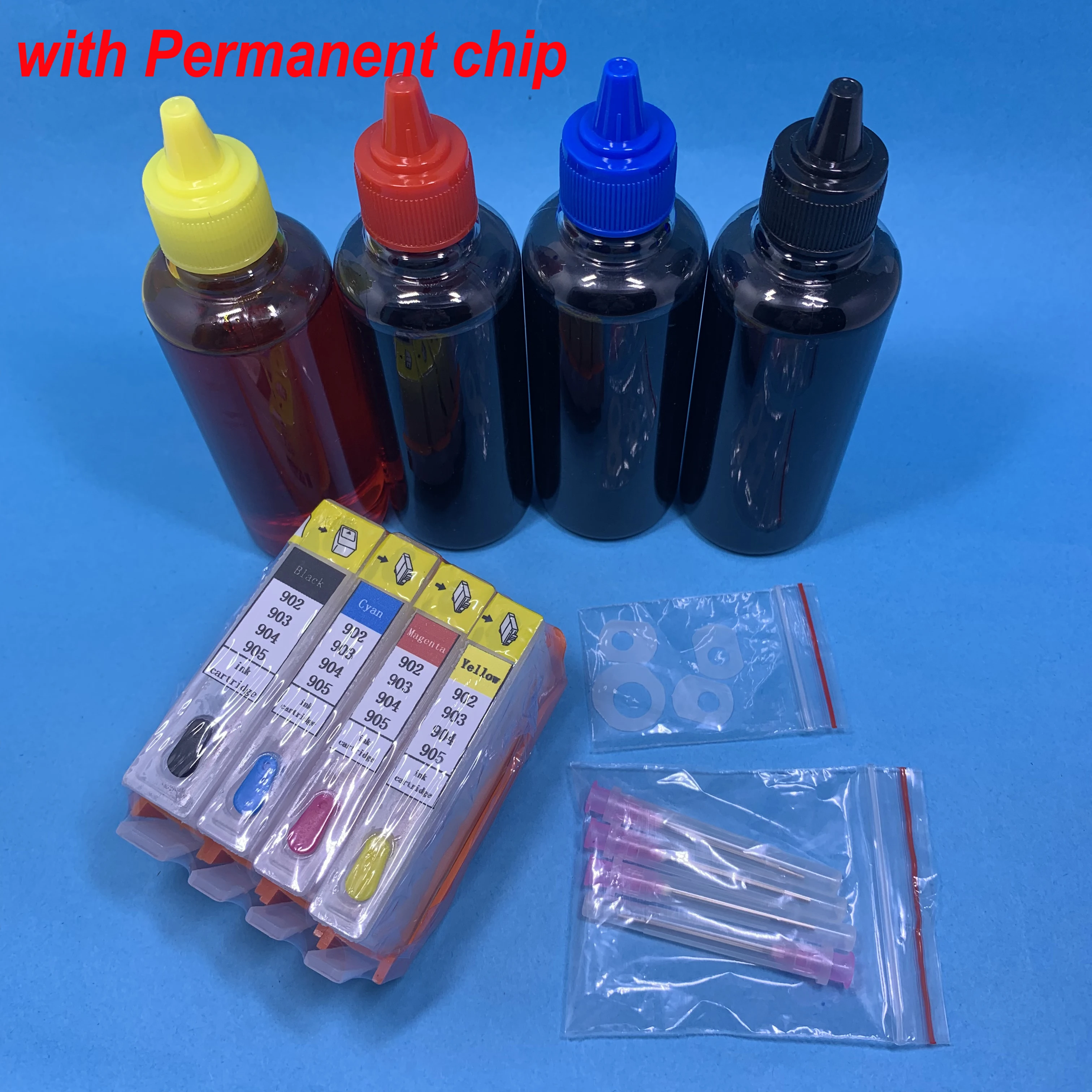 YOTAT (permanent chip) Refillable ink cartridge for HP904 HP 904 For HP OfficeJet 6950 6951 6954 6956 6970 printer
YOTAT (permanent chip) Refillable ink cartridge for HP904 HP 904 For HP OfficeJet 6950 6951 6954 6956 6970 printer