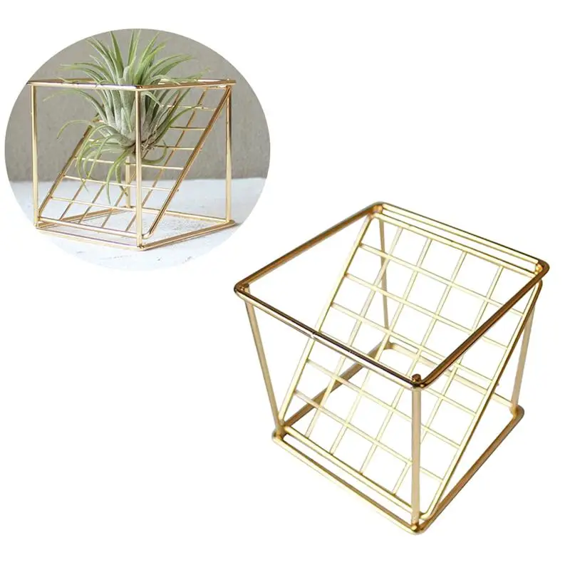 1 Pcs Flower Frame Wrought Iron Square Oblique Grid Line Vase Flower Stand Square Base Plant Display Rack For Office Home
1 Pcs Flower Frame Wrought Iron Square Oblique Grid Line Vase Flower Stand Square Base Plant Display Rack For Office Home