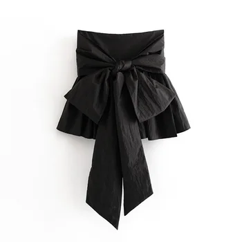 2020 Spring Women's New Fashionable Wild Retro High Waist Bow A-shaped Hem Zip Closure Mini Skirt
2020 Spring Women's New Fashionable Wild Retro High Waist Bow A-shaped Hem Zip Closure Mini Skirt