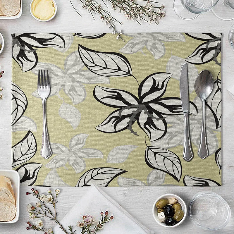 Floral Flower Table Mat Vintage Placement Plant Linen Insulation Western Food Mat Floral Rectangular Fabric Placemat Coffee Pad
Floral Flower Table Mat Vintage Placement Plant Linen Insulation Western Food Mat Floral Rectangular Fabric Placemat Coffee Pad