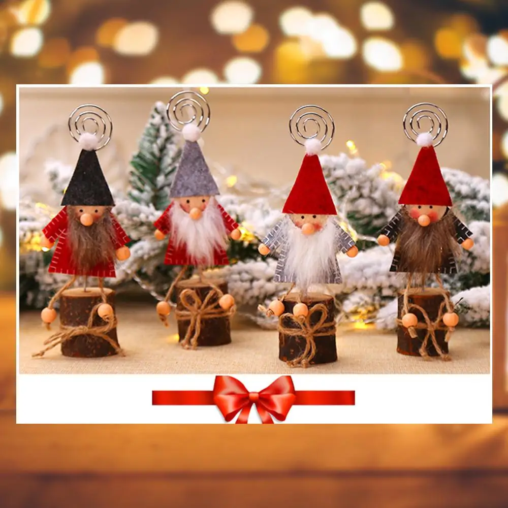 Merry Christmas Party Creative Wood Doll Business Card Holder Photo Clip Desk Ornament Christmas Decor Home Decor Supplies
Merry Christmas Party Creative Wood Doll Business Card Holder Photo Clip Desk Ornament Christmas Decor Home Decor Supplies