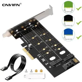 Onvian 2 in 1 M.2 PCIE Adapter NGFF PCI-e 3.0 x 4 to SATA or PCIE NVMe SSD Expansion Card Support NVME (m Key) or SATA (b Key)
Onvian 2 in 1 M.2 PCIE Adapter NGFF PCI-e 3.0 x 4 to SATA or PCIE NVMe SSD Expansion Card Support NVME (m Key) or SATA (b Key)