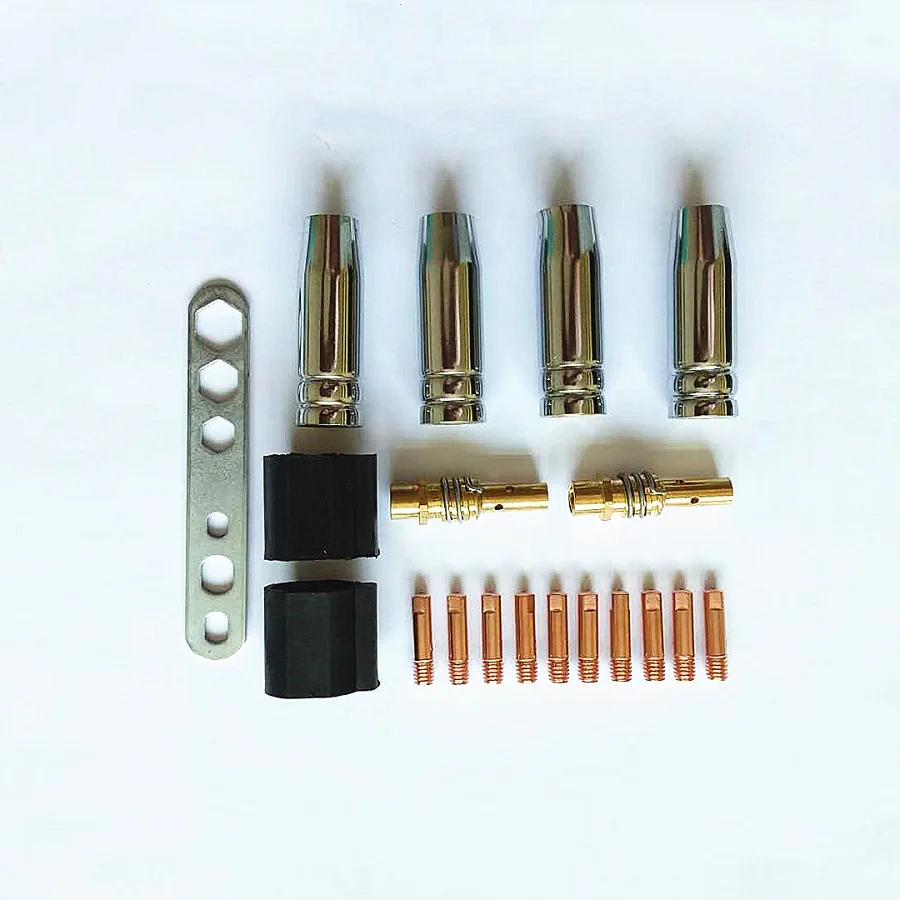Binzel 15ak welding gun accessories red copper conductive nozzle brass connecting rod brass nickel plated protective nozzle slee
Binzel 15ak welding gun accessories red copper conductive nozzle brass connecting rod brass nickel plated protective nozzle slee
