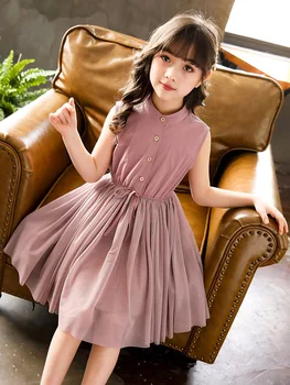 Girls vest dress summer 2020 little girl princess Korean summer
Girls vest dress summer 2020 little girl princess Korean summer