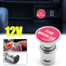 Universal Car Cigarette Lighter FIRE MISSILE Button Replacement 12V Push Button Accessories Fits Most Automotive Vehicles Auto
Universal Car Cigarette Lighter FIRE MISSILE Button Replacement 12V Push Button Accessories Fits Most Automotive Vehicles Auto
