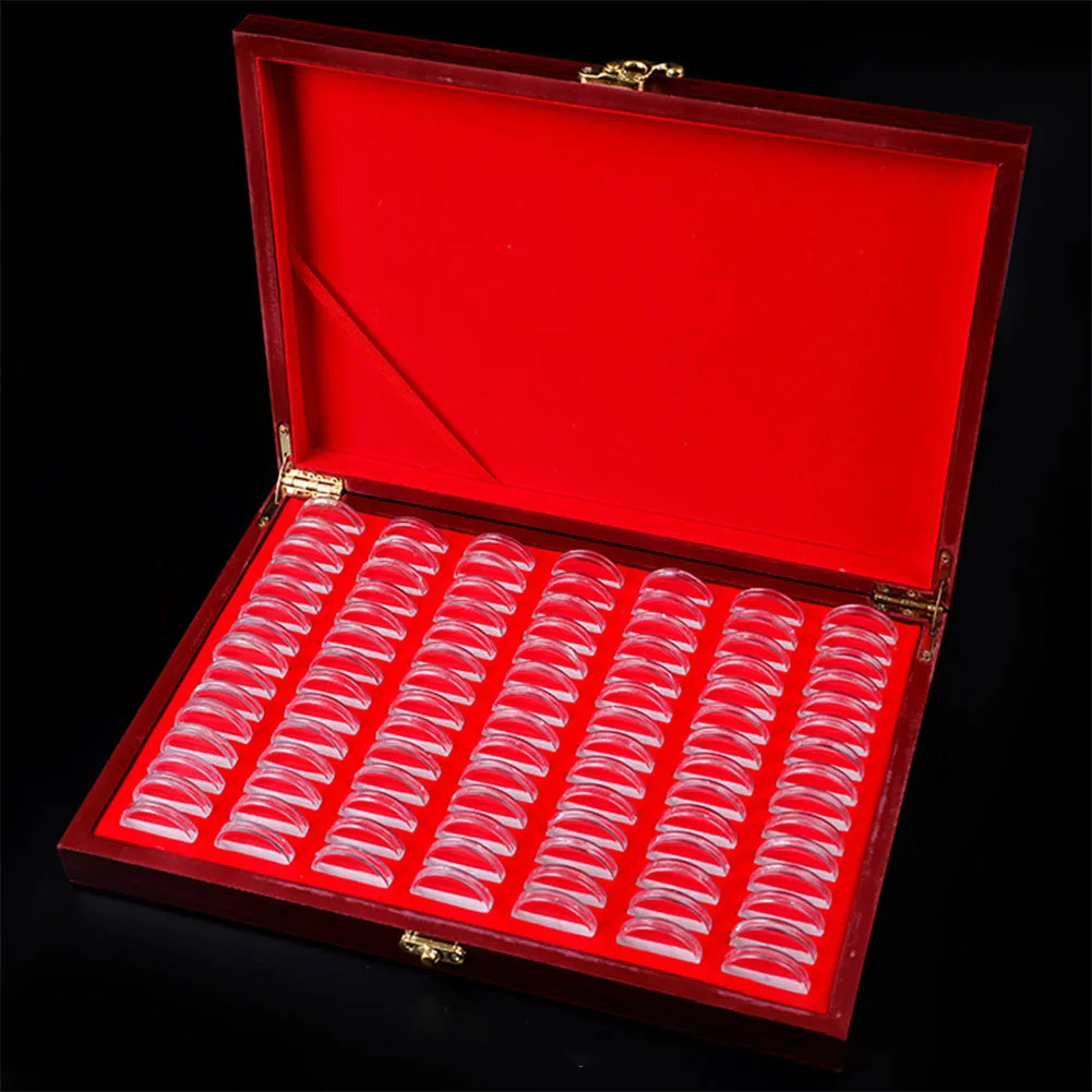 100Pcs Multipurpose Coin Holder Adjustable Gift Wooden Box Display Cases Capsules Exhibition Portable Storage Container With Pad
100Pcs Multipurpose Coin Holder Adjustable Gift Wooden Box Display Cases Capsules Exhibition Portable Storage Container With Pad
