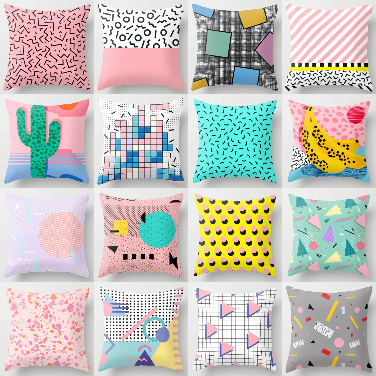 Memphis Style Mixcolor Creative Geometry Cushion Cover Super Hot Modern Decorative Pillows Case Sofa Couch Seats Throw Pillows
Memphis Style Mixcolor Creative Geometry Cushion Cover Super Hot Modern Decorative Pillows Case Sofa Couch Seats Throw Pillows