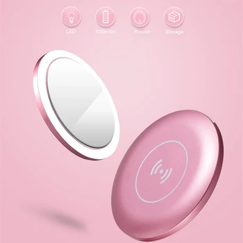Portable LED Mini Makeup Mirror Wireless Charging Multifunctional Cosmetic Mirror USB Charging Lighting Beauty Mirror
Portable LED Mini Makeup Mirror Wireless Charging Multifunctional Cosmetic Mirror USB Charging Lighting Beauty Mirror