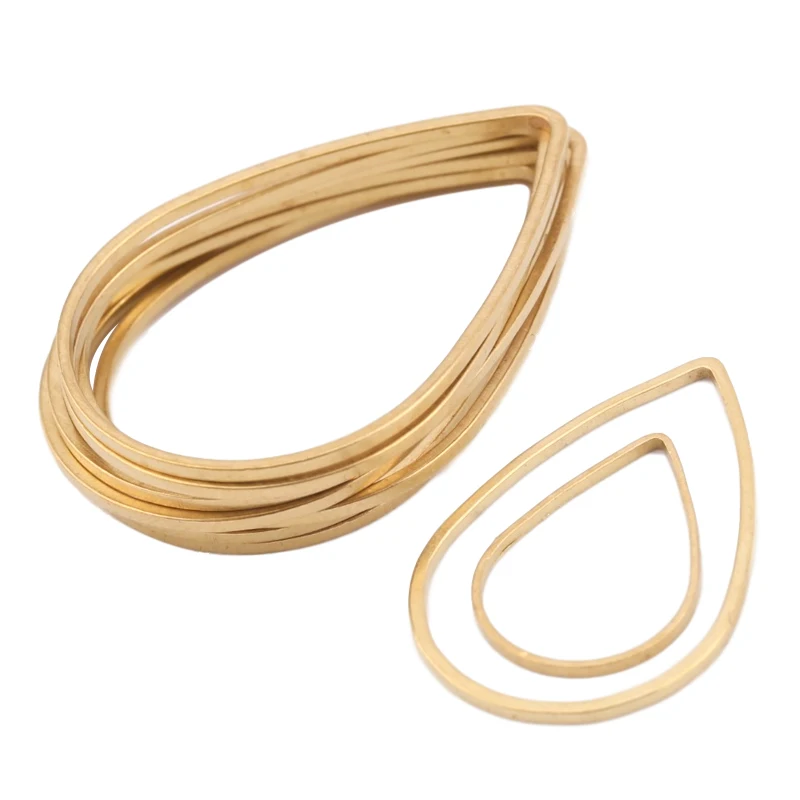 50pcs Raw Brass Gold Tone Teardrop Earrings Connectors Geometric Circle Frame Linker Charms For Diy Drop Earrings Jewelry Making
50pcs Raw Brass Gold Tone Teardrop Earrings Connectors Geometric Circle Frame Linker Charms For Diy Drop Earrings Jewelry Making