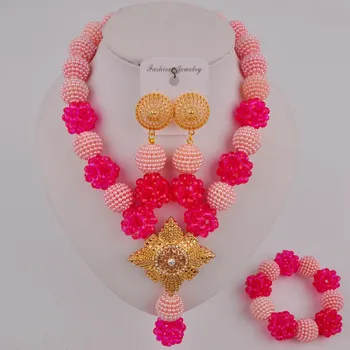 Pretty Pink and Fuchsia African Necklace Beaded Nigerian Jewelry Set Costume Jewellery SP3-15
Pretty Pink and Fuchsia African Necklace Beaded Nigerian Jewelry Set Costume Jewellery SP3-15