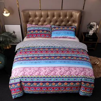 Bohemia Colorful Bed Linens Set Pillowcase Digital Printing Skin-friendly Bedclothes Duvet Cover Set Adults Flowers Bedding Set
Bohemia Colorful Bed Linens Set Pillowcase Digital Printing Skin-friendly Bedclothes Duvet Cover Set Adults Flowers Bedding Set