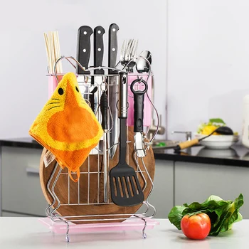 Multifunctional Stainless Steel Holder Chopping Board Kitchen Utensils Storage Chopsticks Chopping Board Holder Knife Holder
Multifunctional Stainless Steel Holder Chopping Board Kitchen Utensils Storage Chopsticks Chopping Board Holder Knife Holder