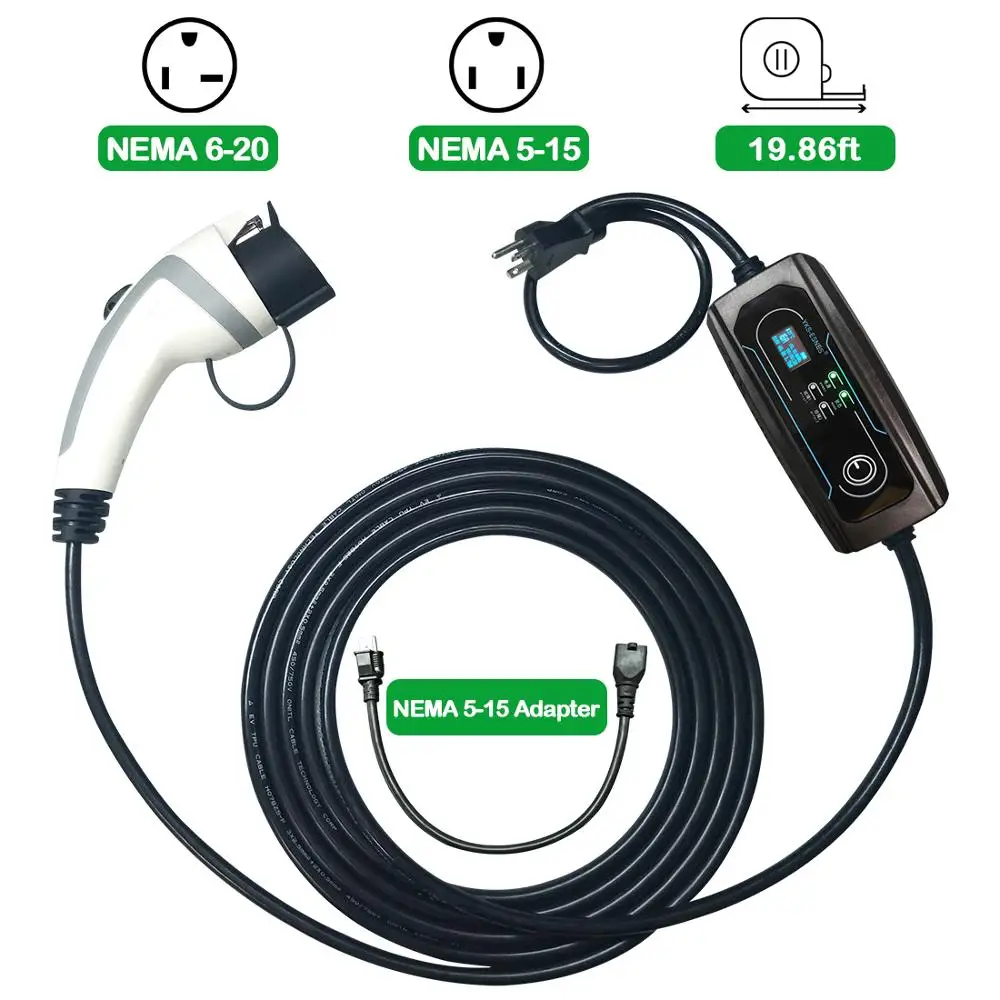 SAE J1772 EV Charger Type 1 Level 2 EVSE 5m Portable Adjustable Controlle Electric Car Charging Stations 8A 10A 13A 16A
SAE J1772 EV Charger Type 1 Level 2 EVSE 5m Portable Adjustable Controlle Electric Car Charging Stations 8A 10A 13A 16A