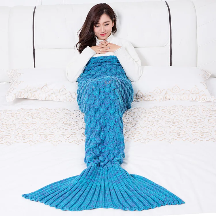 Multifunctional Baby Photography Mermaid Throw Blanket Knitted Mermaid Tail Blanket Solid Color Multipurpose Kids Blanket LD338
Multifunctional Baby Photography Mermaid Throw Blanket Knitted Mermaid Tail Blanket Solid Color Multipurpose Kids Blanket LD338