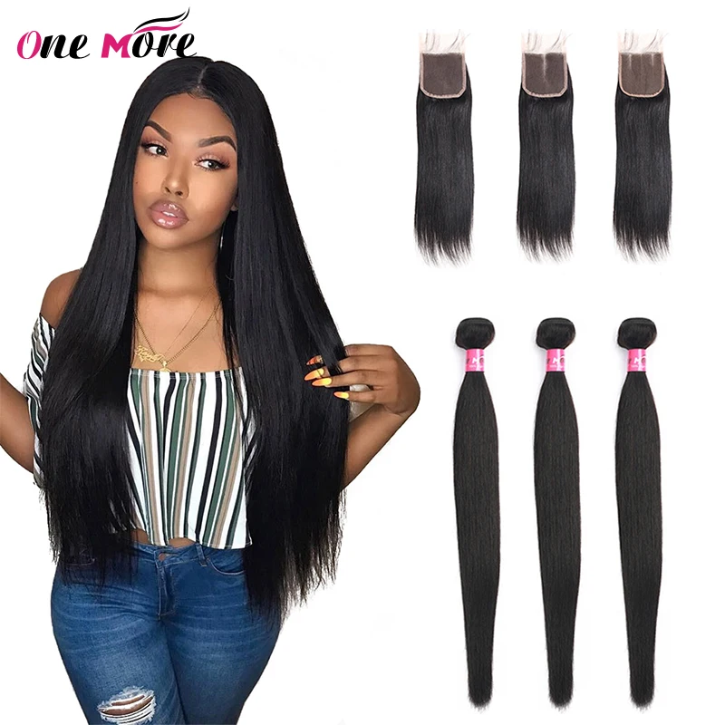 Brazilian Straight Hair Bundles With Closure 3 Bundles With Closure Human Hair Bundles with Closure One More Remy Hair
Brazilian Straight Hair Bundles With Closure 3 Bundles With Closure Human Hair Bundles with Closure One More Remy Hair
