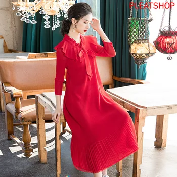 Europe And America MIY Pleated Large Size Loose -Fit Dress 2020 Spring New Style Women 's Long A- line dress women elegant
Europe And America MIY Pleated Large Size Loose -Fit Dress 2020 Spring New Style Women 's Long A- line dress women elegant