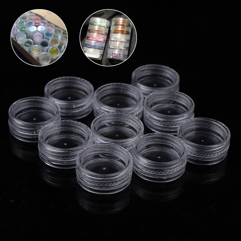 10Pcs Transparent Empty Storage Boxes Pot Box Storage Bottle Plastic Empty Box Case Pot For Nail Art Rhinestone Bead Gems
10Pcs Transparent Empty Storage Boxes Pot Box Storage Bottle Plastic Empty Box Case Pot For Nail Art Rhinestone Bead Gems