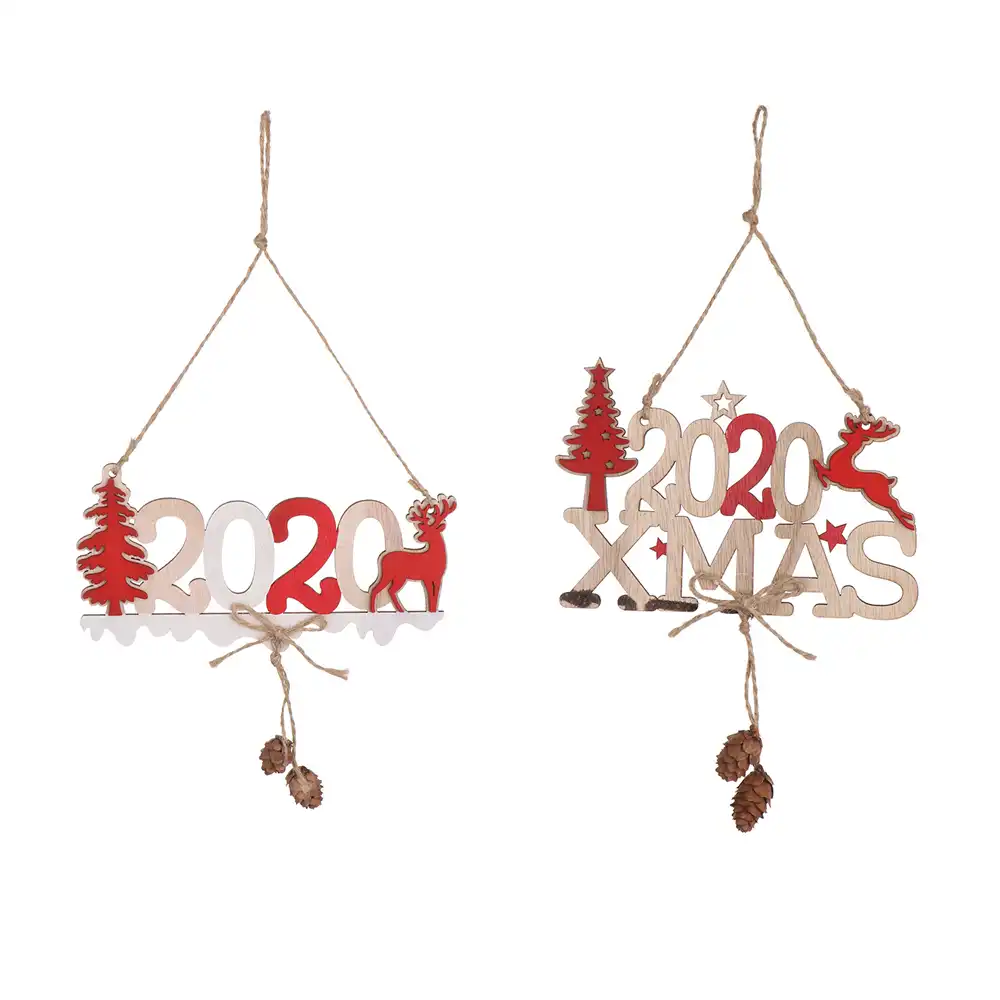 wooden ornaments home table decorations for christmas party