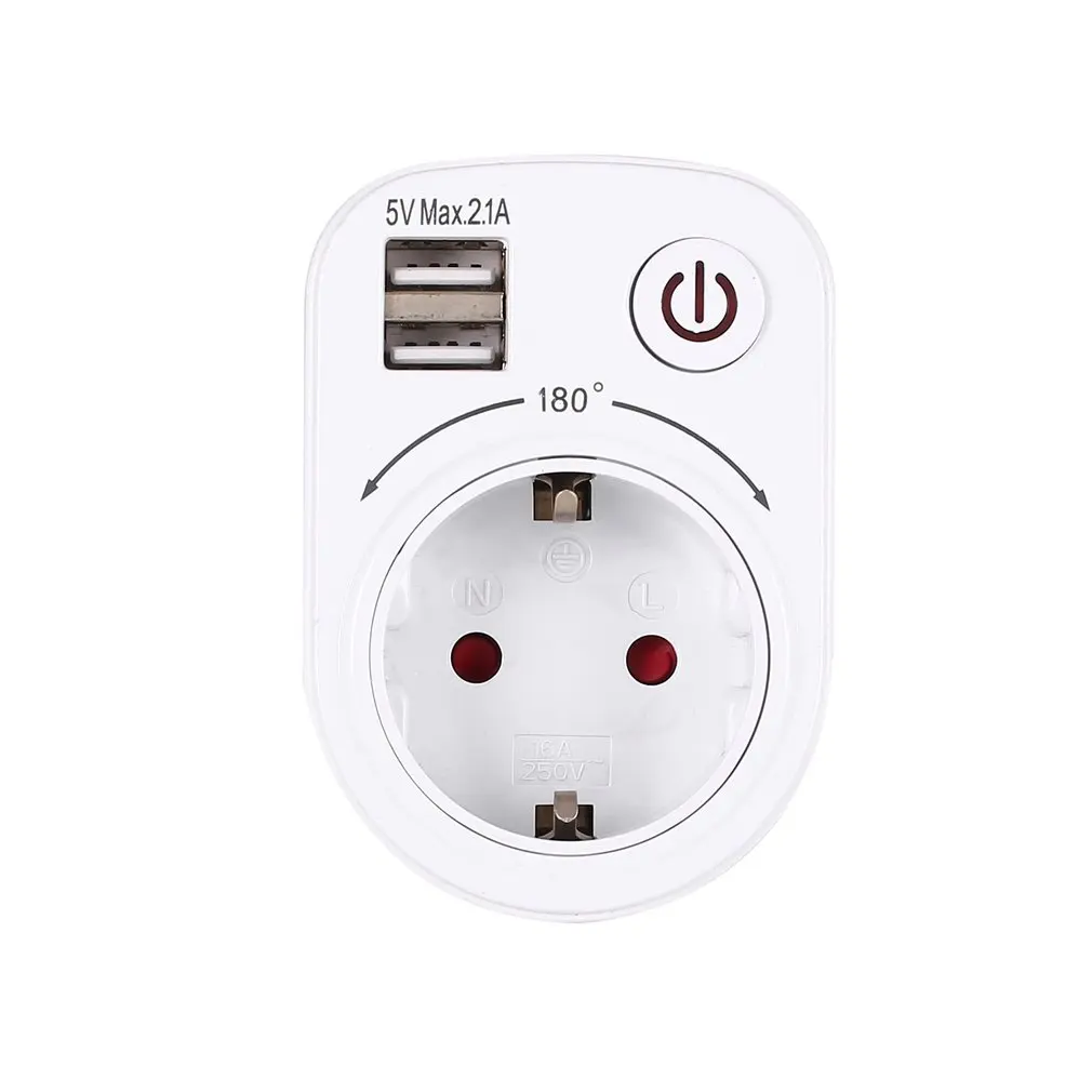 5V 2.1A Electric Dual USB Charger Adapter EU Plug Intelligent Plug-in Wall Socket Charging Power Switch Outlet Home Travel
5V 2.1A Electric Dual USB Charger Adapter EU Plug Intelligent Plug-in Wall Socket Charging Power Switch Outlet Home Travel