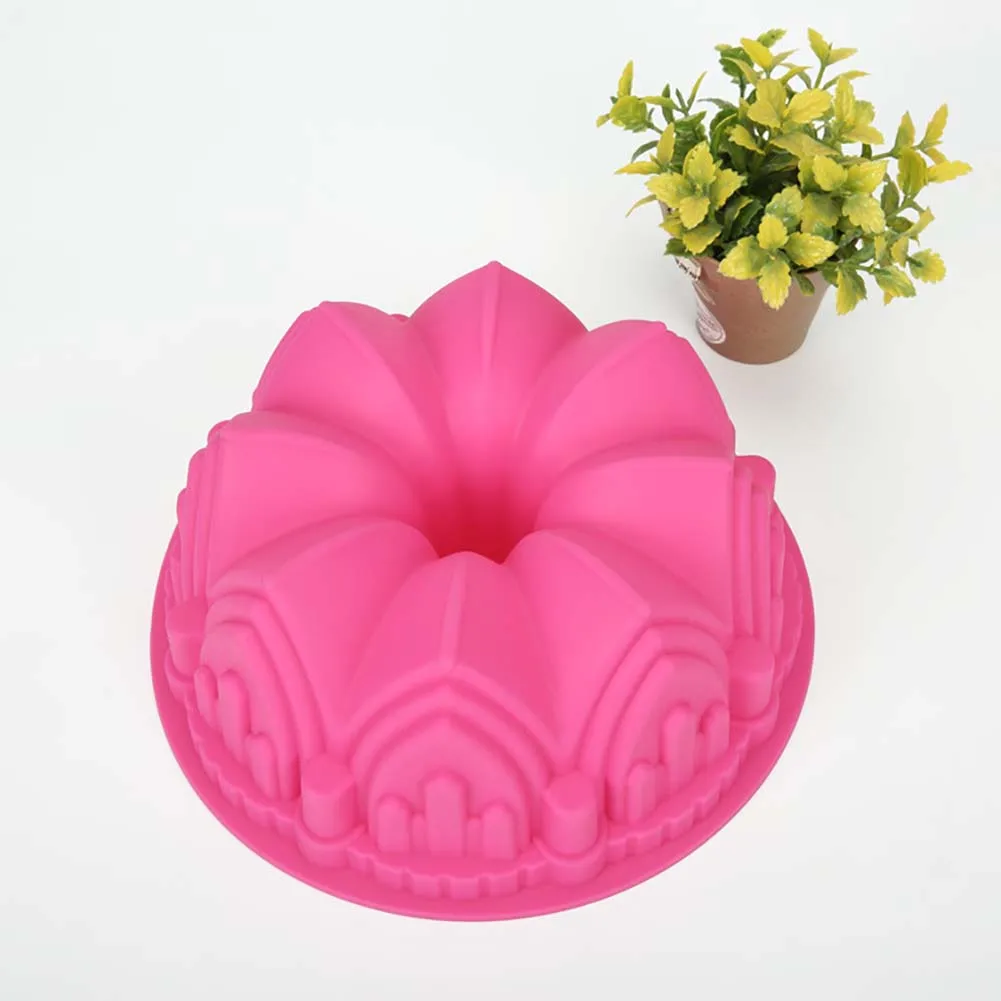 Silicone big Cake Molds Flower Crown shape Cake Bakeware Baking Tools 3D Bread Pastry mould Pizza Pan DIY birthday wedding party
Silicone big Cake Molds Flower Crown shape Cake Bakeware Baking Tools 3D Bread Pastry mould Pizza Pan DIY birthday wedding party