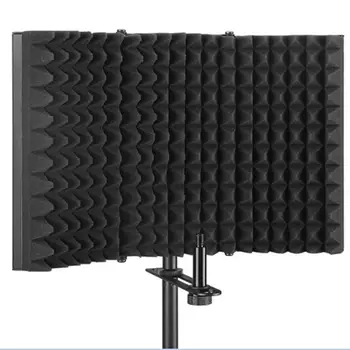 Folded Microphone Sound Absorbing Vocal Recording Panel Anti-Noise 3 Fold Design High-Density Foam Panel
Folded Microphone Sound Absorbing Vocal Recording Panel Anti-Noise 3 Fold Design High-Density Foam Panel
