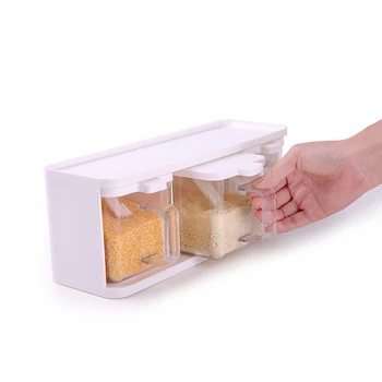 3pcs/Set Kitchen Gadgets Spice Storage Bottle Seasoning Box Salt Pepper Cumin Powder Salt Condiment Jar Square Organizer Tools 
3pcs/Set Kitchen Gadgets Spice Storage Bottle Seasoning Box Salt Pepper Cumin Powder Salt Condiment Jar Square Organizer Tools