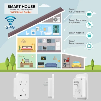 Wireless Smart Socket US PLUG WIFI Smart Socket Smart Life Tuya APP WIFI Intelligent Sub-control Socket Modules Smart socket
Wireless Smart Socket US PLUG WIFI Smart Socket Smart Life Tuya APP WIFI Intelligent Sub-control Socket Modules Smart socket