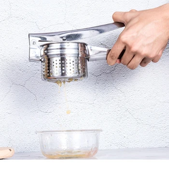 Stainless Steel Potato Masher Potato Ricer Fruit Vegetable Press Juicer Crusher Squeezer Multifunctional Kitchen Tool 
Stainless Steel Potato Masher Potato Ricer Fruit Vegetable Press Juicer Crusher Squeezer Multifunctional Kitchen Tool