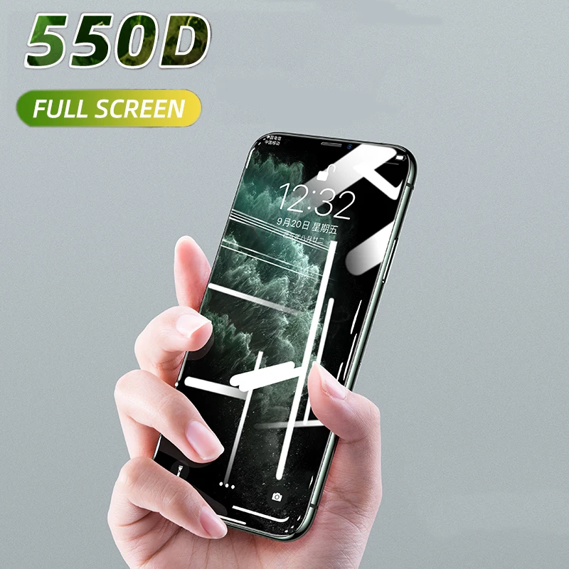 550D Curved Full Cover Protective Glass On The For iPhone 7 8 6S Plus Tempered Screen Protector iPhone 11 Pro X XR XS Max Film
550D Curved Full Cover Protective Glass On The For iPhone 7 8 6S Plus Tempered Screen Protector iPhone 11 Pro X XR XS Max Film