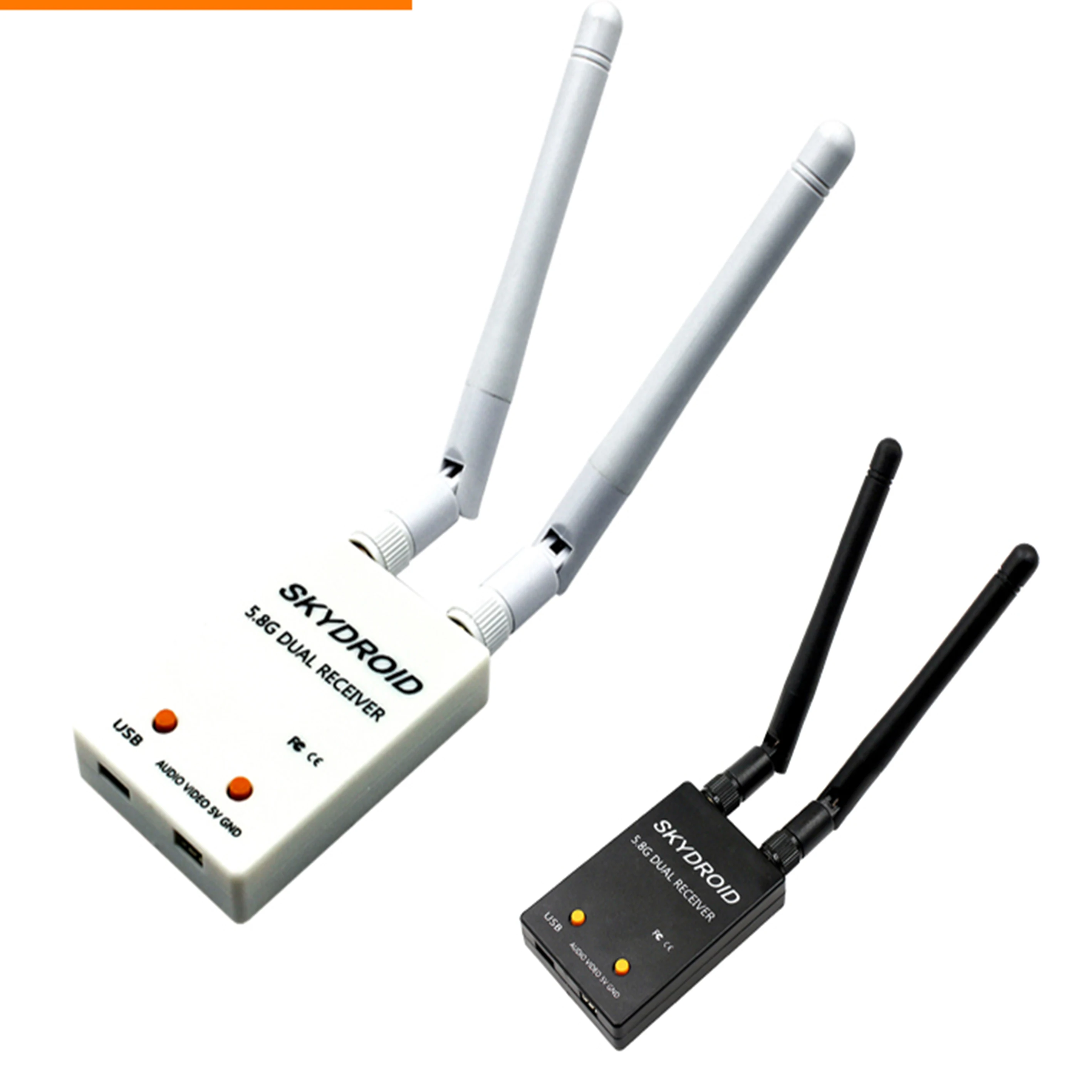 SKYDROID UVC Dual Antenna Control Receiver OTG 5.8G 150CH Full Channel FPV Receiver W / Audio For Android Smartphone
SKYDROID UVC Dual Antenna Control Receiver OTG 5.8G 150CH Full Channel FPV Receiver W / Audio For Android Smartphone