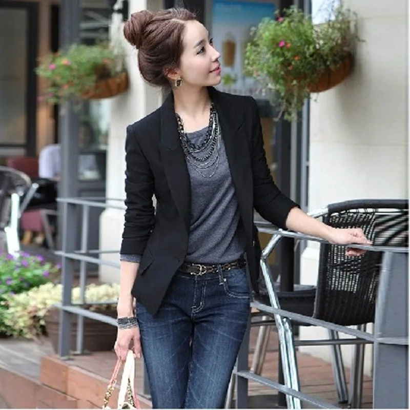 Spring Summer Women Casual Jacket HOT Women Black Slim Single Button Casual Business Jacket Size S-3XL Office Lady 2019 New S-85
Spring Summer Women Casual Jacket HOT Women Black Slim Single Button Casual Business Jacket Size S-3XL Office Lady 2019 New S-85