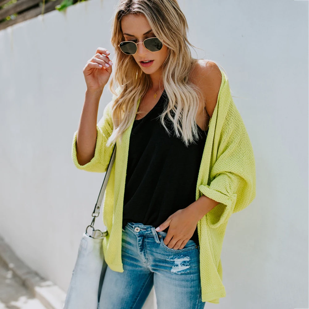 Fashion Women's Cardigan Sweater Solid Color Long Sleeve Casual Knitted Sweaters Fall Winter Warm Sweater Plus Size Coats
Fashion Women's Cardigan Sweater Solid Color Long Sleeve Casual Knitted Sweaters Fall Winter Warm Sweater Plus Size Coats
