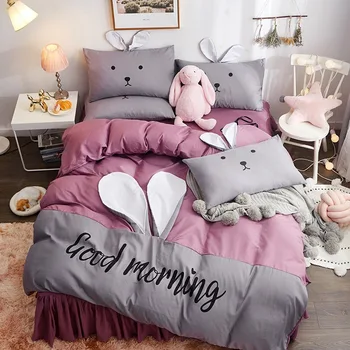 New ArrivalBedding Set Fashion house luxury bed cover sheet Pillowcase Cute Pink Home textile Family Bed Linens High Quality
New ArrivalBedding Set Fashion house luxury bed cover sheet Pillowcase Cute Pink Home textile Family Bed Linens High Quality
