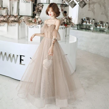 Sexy Off Shoulder Spaghetti Strap Evening Party Dress Solid Full Length Wedding Dress Exquisite Tulle Mesh Dress Lady Prom Dress
Sexy Off Shoulder Spaghetti Strap Evening Party Dress Solid Full Length Wedding Dress Exquisite Tulle Mesh Dress Lady Prom Dress
