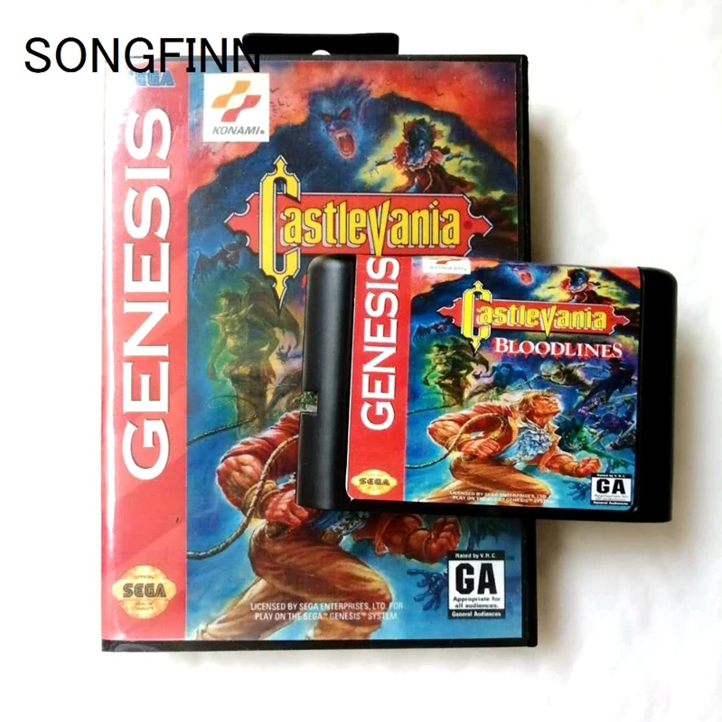 16 bit MD Memory Card With Box for Sega Mega Drive for Genesis Megadrive - Castlevania Bloodlines
16 bit MD Memory Card With Box for Sega Mega Drive for Genesis Megadrive - Castlevania Bloodlines