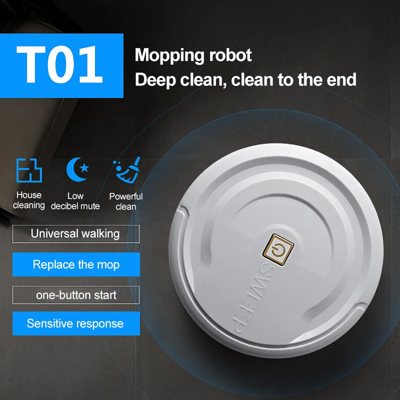 Robot Vacuum Cleaner USB Rechargeable Smart Sweeping Robot Automatic Sweeper Mopping Household Floor Pet Hair Cleaning Machine
Robot Vacuum Cleaner USB Rechargeable Smart Sweeping Robot Automatic Sweeper Mopping Household Floor Pet Hair Cleaning Machine