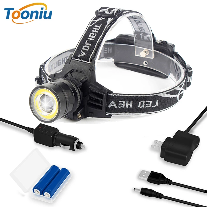 Super Bright LED Headlamp 4 Light Modes T6 + COB Headlight Waterproof Rotating Zoom Fishing Camping Light Use 2*18650 Battery
Super Bright LED Headlamp 4 Light Modes T6 + COB Headlight Waterproof Rotating Zoom Fishing Camping Light Use 2*18650 Battery
