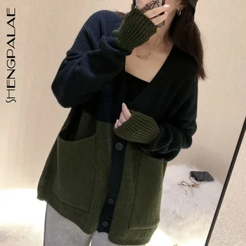 SHENGPALAE 2020 New Fashion Spring Sweater Women Contrast Color Single Breasted High Street Korea Cardigans Female A522
SHENGPALAE 2020 New Fashion Spring Sweater Women Contrast Color Single Breasted High Street Korea Cardigans Female A522
