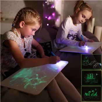 1pc A3-A5 LED Luminous Drawing Board Graffiti Doodle Drawing Tablet Magic Draw With Light Fun And Developing Toy for Kid Gift U3
1pc A3-A5 LED Luminous Drawing Board Graffiti Doodle Drawing Tablet Magic Draw With Light Fun And Developing Toy for Kid Gift U3